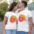 Vasthrlay Happy Holi Printed Drift Holi Couple T-Shirts